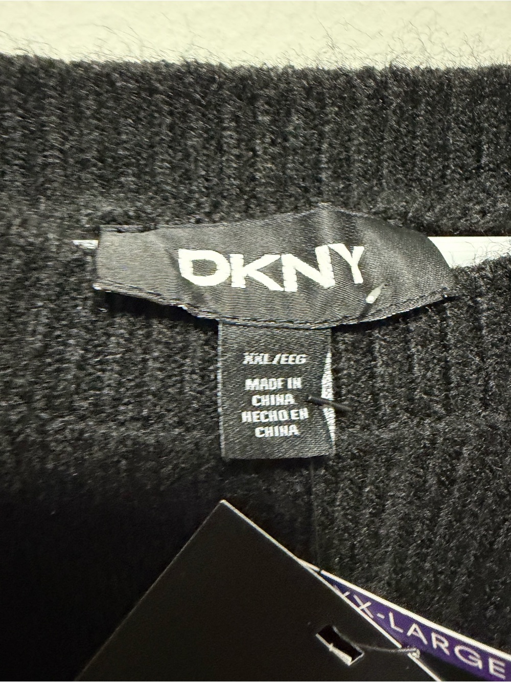 DKNY Charcoal Crewneck Sweater - Picture 3 of 4